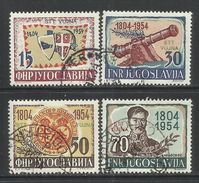 TRIESTE B 1954 ANNIVERSARIO INSURREZIONE SERBA SERB REBELLION SERIE COMPLETA COMPLETE SET USATA USED OBLITERE' - Mint/hinged