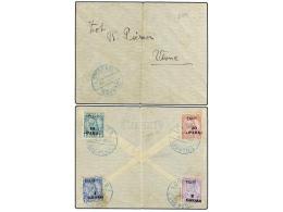 ALBANIA. Mi.P 6/9. 1914. DURRES To VLONE. Franked On Back With Postage Due Stamps. - Autres & Non Classés