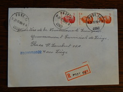 A Partir De Post 14 En F.B.A Le 26/10/89 Vers La Belgique En Recommandé - Briefe U. Dokumente