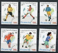 (CL 14 - P34 - Lot 6) - Lot De 6 Tbres Ob.  - Coupe Du Monde De Foot En France - - Gebruikt