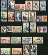 FRANCE - ANNEE COMPLETE 1953 - YT 940 à 967 - 28 TIMBRES OBLITERES - 1950-1959