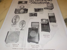 ANCIENNE PUBLICITE LES NOUVEAUTES  RADIOLA  1929 - Plakate & Poster