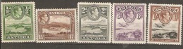 Antigua 1938 Odd Values To 1/-d Mounted Mint - 1858-1960 Colonia Britannica