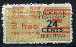 VIETNAM TIMBRE FISCAL DU 24 CENTS SURCHARGE 3 HAO (NEUF SANS GOMME) - Viêt-Nam