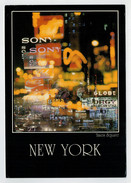 MAXICARD    NEW  YORK   TIME  SQUARE   NIGHT- LIGHT    2  SCAN   (VIAGGIATA) - Time Square