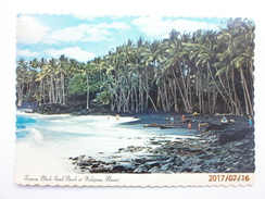 Postcard The Famous Black Sand Beach At Kalapana Puna District Big Island Hawaii My Ref B21518 - Hawaï