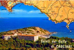 Saluti Dal Golfo Di Cagliari - Formato Grande Viaggiata – E 2 - Cagliari