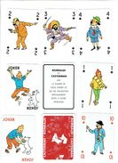 JEU DE 54 CARTES TINTIN ET MILOU HERGE PUBLICITE ROMBALDI ET CASTERMAN - Hergé