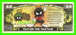 BILLETS - ONE MILLION DOLLARS, THE UNITED STATES OF AMERICA - WHERE'S THE KABOOM ? -  MARVIN THE MARTIAN - - Otros & Sin Clasificación