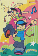 Carte Prépayée Japon - MANGA - KONAMI - POP & MUSIC - ANIME Japan Prepaid Card - BD Comics Quo Karte - 8419 - BD