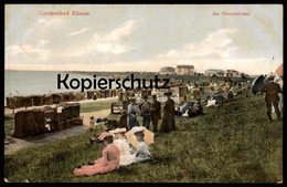 ALTE POSTKARTE NORDSEEBAD BÜSUM AM HERRENSTRAND FRISCHE MILCH DAMEN MIT SCHIRM Umbrella Parapluie AK Cpa Postcard - Büsum