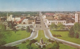 Boise Idaho, View Of Main Street From State Capitol Building, C1950s Vintage Postcard - Boise