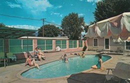 Salmon Idaho, Herndon Hotel & Courts Lodging, Swimming Pool, C1960s Vintage Postcard - Andere & Zonder Classificatie
