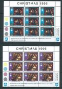 Tonga 1996 Christmas Paintings From Wallace Collection Set 4 Specimen Overprint MNH Sheets Of 9 Full Margins - Tonga (1970-...)
