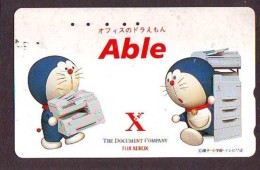 Télécarte Japon * MANGA * Chat * DORAEMON (527) Cinéma Animé CAT Japan PHONECARD * COMIC * MOVIE FILM *TK Cartoon Cinema - BD