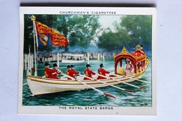 Chromo Cigarettes CHURCHMAN The Royal State Barge - Churchman