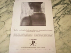 ANCIENNE PUBLICITE PERLE IRRISE DE JP   1929 - Andere & Zonder Classificatie