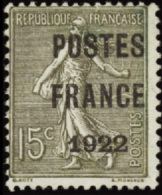 N° 3 7 15c Semeuse Lignée "Postes France 1922"  Qualité: (*) Cote: 600  - Other & Unclassified