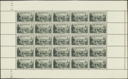 N° 3 94 20f Saint-Malo Feuille De 25 Timbres CD 8-5-40  Qualité: ** Cote: 2500  - Autres & Non Classés