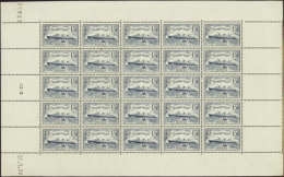 N° 3 00 B 1f50 Normandie Turquoise Feuille De 25t CD 22-5-36  Qualité: ** Cote: 11500  - Other & Unclassified