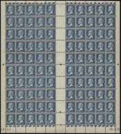 N° 1 80 1f25 Pasteur Feuille De 100 Timbres CD 19-3-26  Qualité: ** Cote: 5100  - Otros & Sin Clasificación