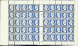 N° 1 76 50c Pasteur Feuille De 50 Timbres Mill 3 Papier Carton  Qualité: ** Cote: 1400  - Altri & Non Classificati