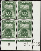 N° 8 9 100f Vert 24-1-55  Qualité: ** Cote: 505  - Other & Unclassified