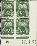 N° 8 9 100f Vert 27-1-53  Qualité: ** Cote: 505  - Other & Unclassified