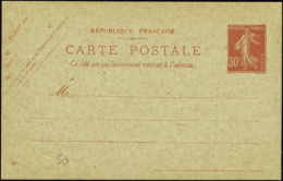 N° 1 60 CP1  30c Semeuse Rouge (date 128)  Qualité:  Cote: 50  - Other & Unclassified