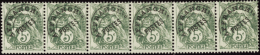 N° 4 3 5c Blanc Bande Horizontale De 6 Timbres  Qualité: ** Cote: 775  - Altri & Non Classificati