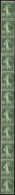 N° 1 7 10c Semeuse Vert Bande Verticale De 11t (adh Vertes)  Qualité: ** Cote: 100  - Altri & Non Classificati