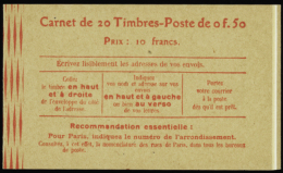 N° 1 99 C48  50c Semeuse Lignée (sans Pub)  Qualité: ** Cote: 170  - Autres & Non Classés