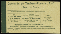 N° 1 37 C7  5c Semeuse Vert 40 Timbres  Qualité: ** Cote: 360  - Other & Unclassified