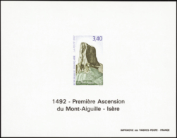 N° 2 762 Ascension Du Mont-Aiguille Bloc Gommé  Qualité: ** Cote: 100  - Autres & Non Classés