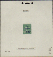 N° 2 47 Epr. D'essai De Surcharge Caisse D'amortissement N°28  Qualité:  Cote: .....  - Autres & Non Classés