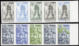 N° 2 008 /2009 Europa 1978  2 Bandes De 5 Bdf Dont Multicolores  Qualité: ** Cote: 650  - Altri & Non Classificati