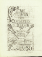 N° 1 244 Communes D'Europe Cannes 1960 Projet Non émis  Qualité:  Cote: .....  - Otros & Sin Clasificación