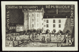 N° 9 95 Château De Villandry Non Dentelé En Noir  Qualité: ** Cote: 550  - Autres & Non Classés