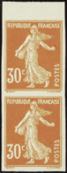 N° 1 41 B 30c Orange Non Dentelé Paire Verticale  Qualité: (*) Cote: 186  - Autres & Non Classés