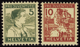 N° 1 49 /150 Pro-juventute 1915  2 Valeurs  Qualité: ** Cote: 238  - Autres & Non Classés