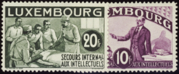 N° 2 59 /273 Secours Aux Intellectuels 15 Valeurs  Qualité: ** Cote: 1350  - Altri & Non Classificati