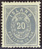 N° 1 4 20a Bleu  Qualité: * Cote: 275  - Andere & Zonder Classificatie