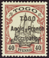 N° 3 8 40pf Carmin Et Noir "Togo" Large  Qualité: * Cote: 1125  - Autres & Non Classés