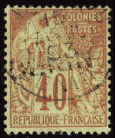 N° 1 1 40c Rouge-orange TB  Qualité: OBL Cote: 220  - Other & Unclassified