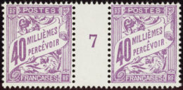 N° 1 3 40m Violet Millésime 7  Qualité: ** Cote: 290  - Otros & Sin Clasificación