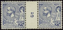 N° 2 5 25c Bleu Millésime 5  Qualité: ** Cote: 120  - Autres & Non Classés