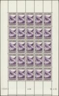 N° 4 0 A 1f75 Violet Feuille De 25 Timbres  Qualité: ** Cote: 6650  - Autres & Non Classés