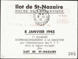 N° 0 Saint Nazaire Bloc 1er Jour D'affranchis. à La Machine  Qualité: OBL Cote: 170  - Other & Unclassified