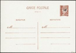 N° 0 Tours-gare N°16E Entier Postal 1f20 Pétain  Qualité: OBL Cote: 100  - Autres & Non Classés