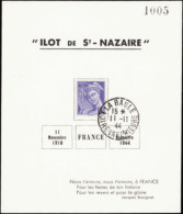 N° 0 Saint Nazaire N°8 Bloc Avec Mercure  Qualité: OBL Cote: 80  - Autres & Non Classés